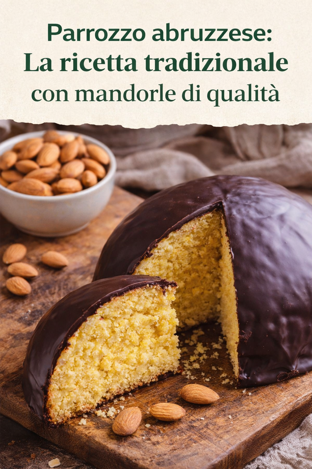 Parrozzo abruzzese: la ricetta tradizionale con mandorle di qualità